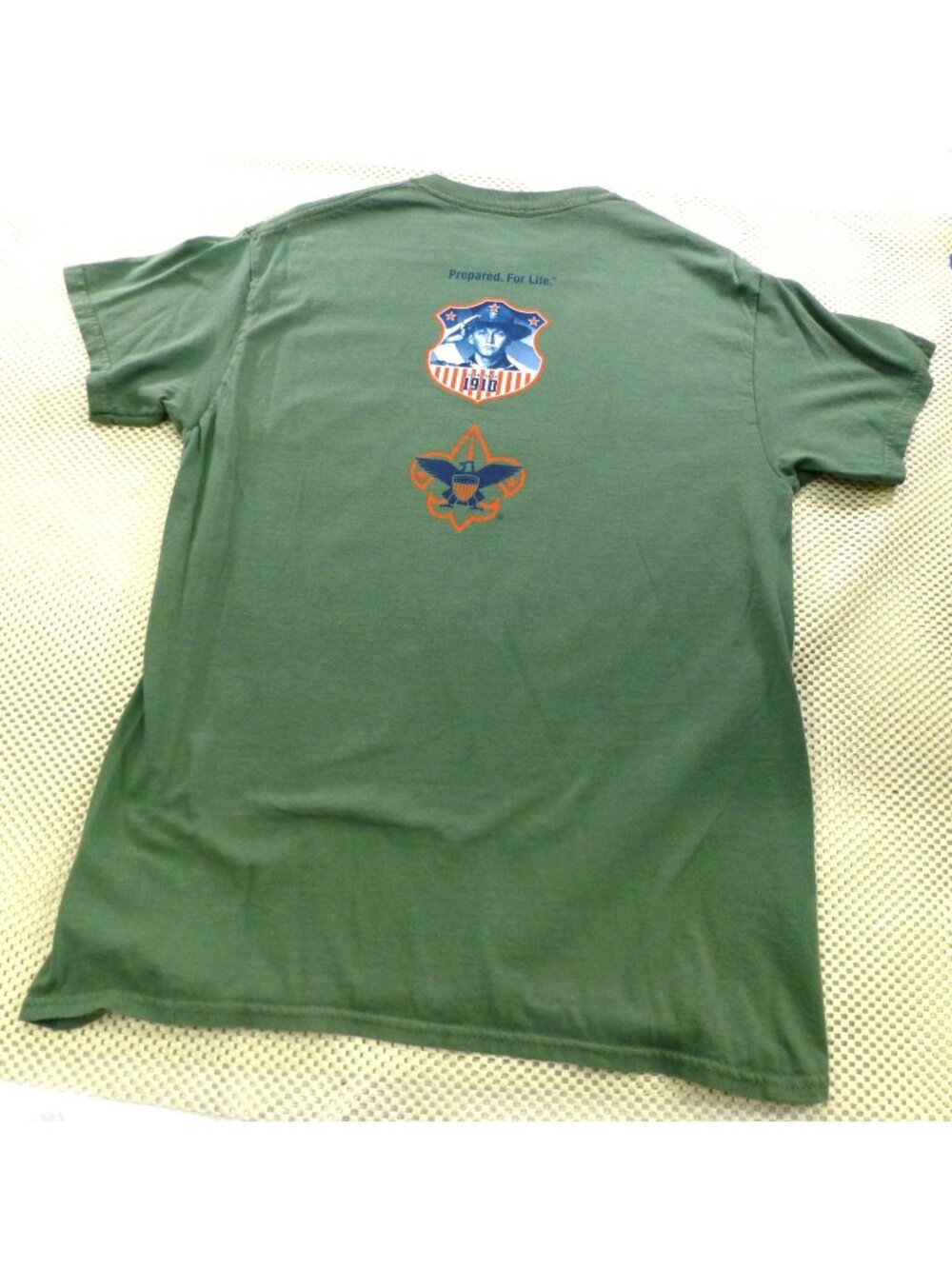 BSA Scouts Green T-Shirt Adult Medium Boy Scouts Of America 1910 Logo 100% Cotto - Picture 2 of 8